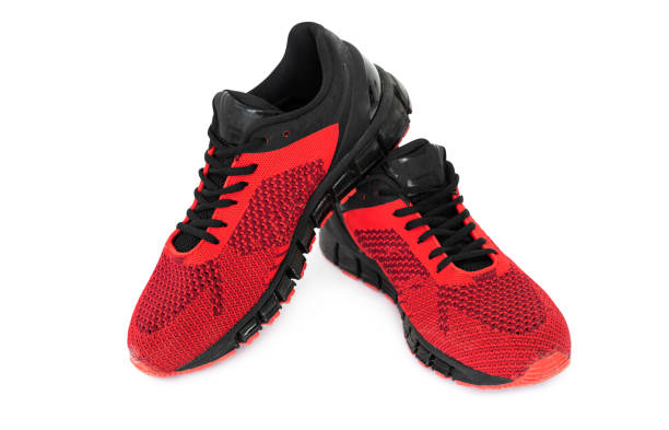 istock Pair of red sneakers 1649422626