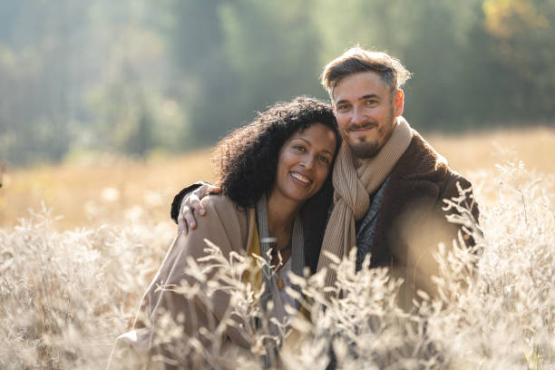 istock Lovers are walking around the lake. 1649523199