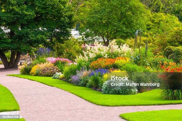 Beautiful Summer Garden Stock Photo - Download Image Now - Yard - Grounds,  Flower, Landscaped - iStock