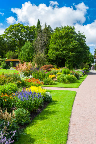istock Botanical garden in vibrant summer colors 164965023