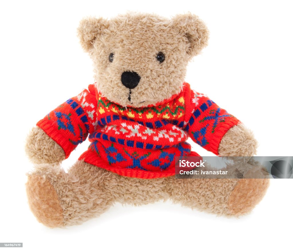 Urso de Pelúcia com camisola vermelha - Royalty-free Camisas Foto de stock