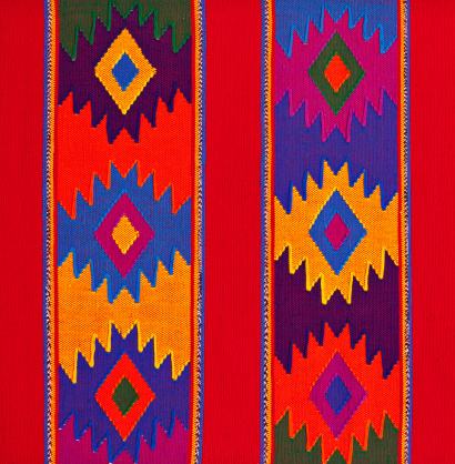Textile Detail with Latin American Color Pattern