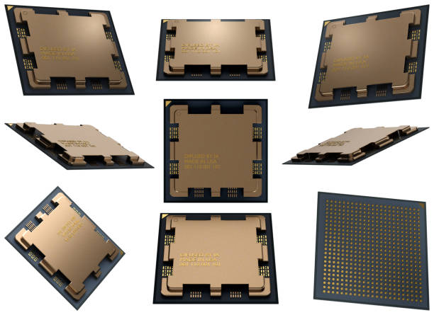 zestaw nowoczesnych procesorów centralnych procesorów komputerowych koncepcja ilustracji procesora - iphone application software mother board mobile phone zdjęcia i obrazy z banku zdjęć
