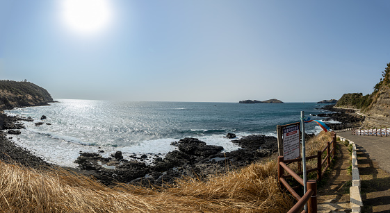 Jeju Island's sea view
