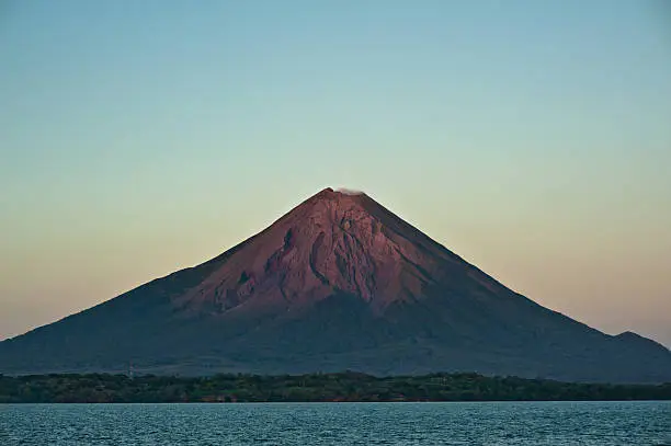 This is an image of the majestic Volcano Concepción on Isla Ometepe in Nicaragua.