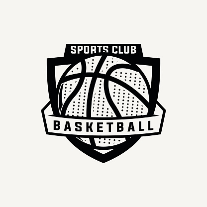 istock basketball vector graphic template. sport basket illustration in badge emblem patch label style. 1649812828