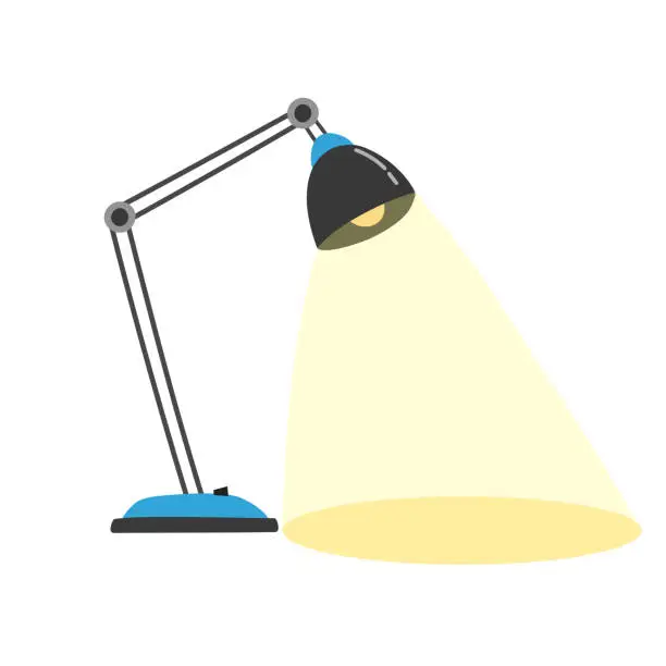 Vector illustration of Table lamp vector illustration