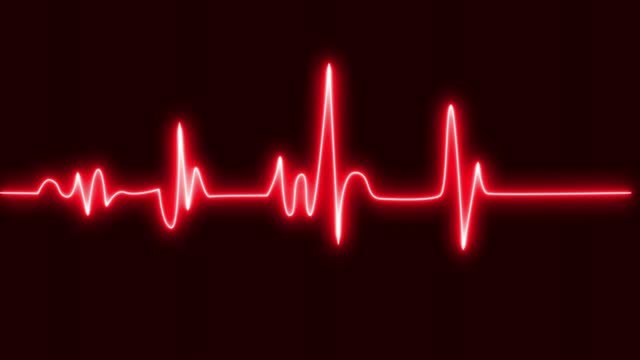 Electrocardiogram show heart beat line. cardiogram, Heart pulse. Red and white colors. Heartbeat lone