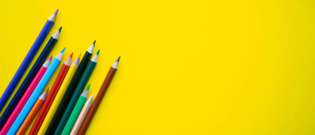 istock close up group on colored pencil on yellow background for back to school concept 1649924302