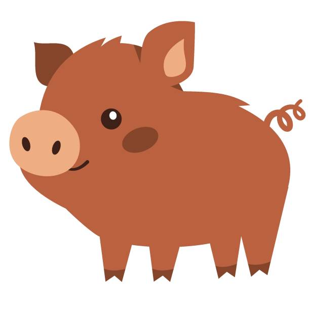 illustrations, cliparts, dessins animés et icônes de imprimé - warthog wild animals animals and pets animal