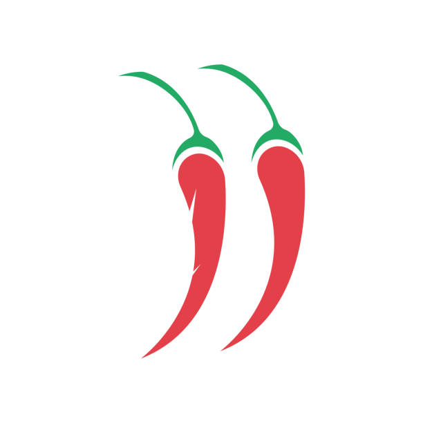 ilustrações de stock, clip art, desenhos animados e ícones de chili hot symbol and logo vector icon - mexican flame leaf