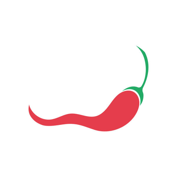 ilustrações de stock, clip art, desenhos animados e ícones de chili hot symbol and logo vector icon - mexican flame leaf