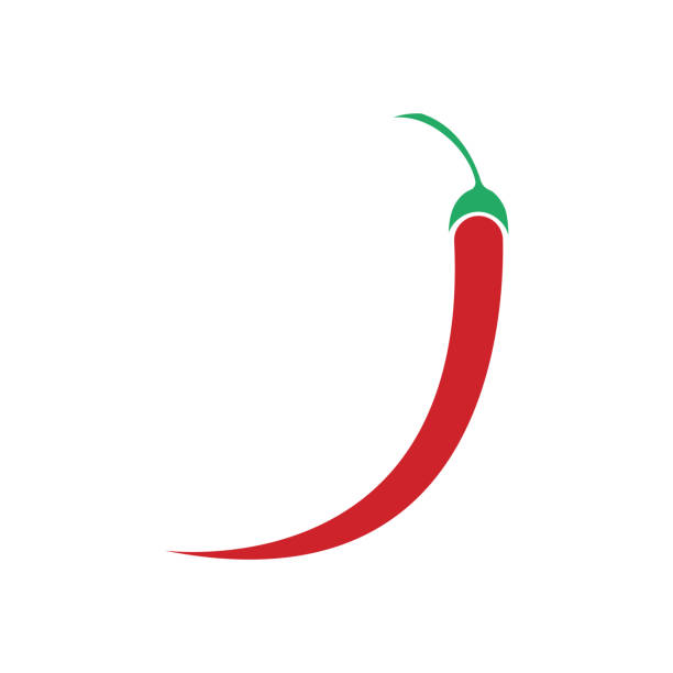 ilustrações, clipart, desenhos animados e ícones de símbolo quente de pimenta e ícone de vetor de logotipo - mexican flame leaf