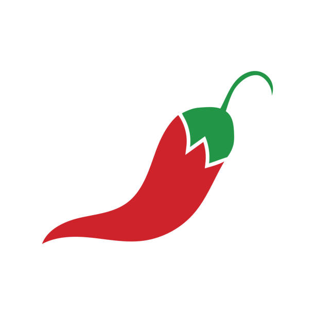 ilustrações, clipart, desenhos animados e ícones de símbolo quente de pimenta e ícone de vetor de logotipo - mexican flame leaf