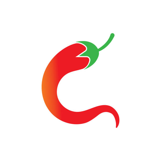ilustrações de stock, clip art, desenhos animados e ícones de chili hot symbol and logo vector icon - mexican flame leaf