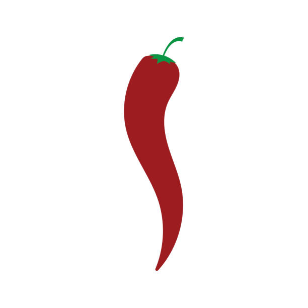 ilustrações, clipart, desenhos animados e ícones de símbolo quente de pimenta e ícone de vetor de logotipo - mexican flame leaf