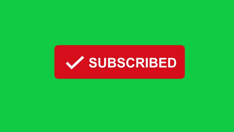 Arrow Cursor move up, click on Subscribe button then check mark appear with Subscribed - 4k Video