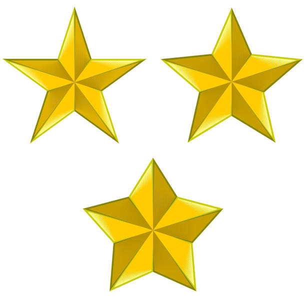 ilustraciones, imágenes clip art, dibujos animados e iconos de stock de ilustración de tres tipos de estrellas de 5 puntas - 5pointed