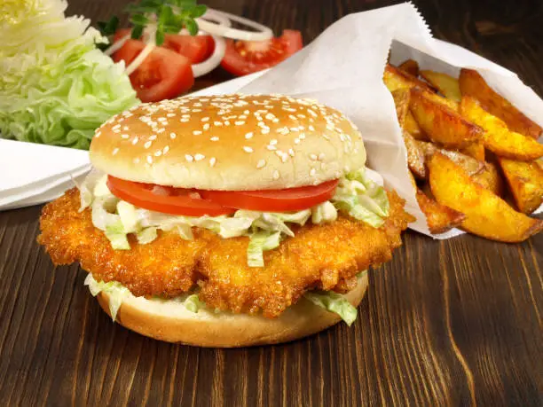 Chicken Burger with Tomato