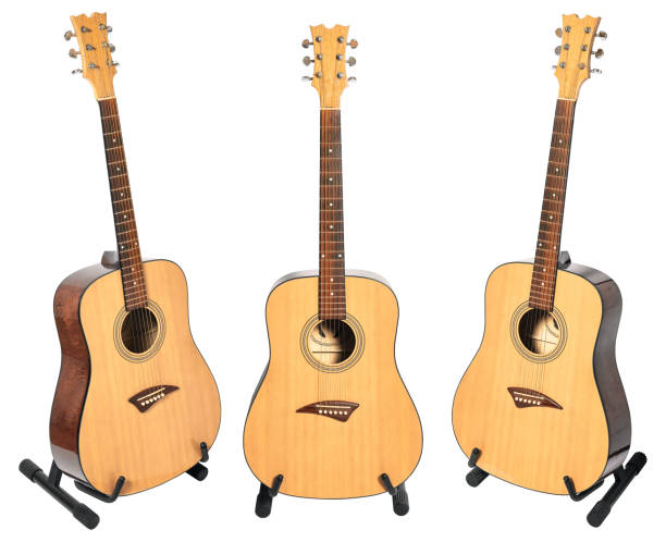 istock acoustic guitar on stand with clipping path isolated 1650016497