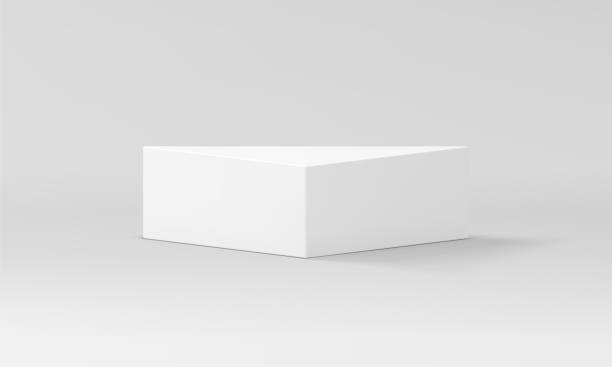 istock 3d podium white triangle stand corner pedestal for product commercial presentation realistic vector 1650107051