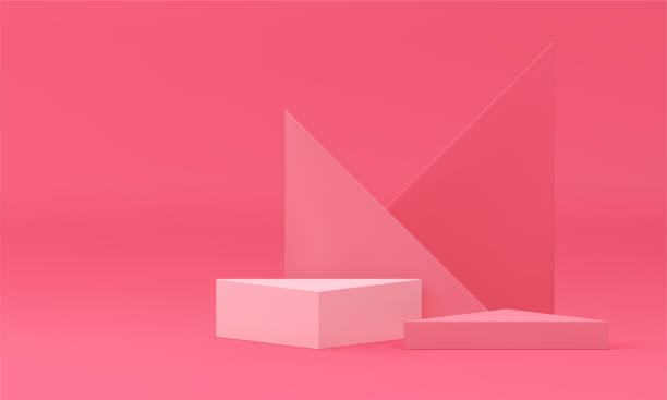 istock 3d podium pink geometric showroom interior feminine cosmetic product presentation realistic vector 1650107454