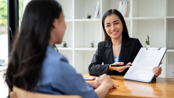 istock A businesswoman or sales agent is explaining the contract agreement while having a meeting 1650136040