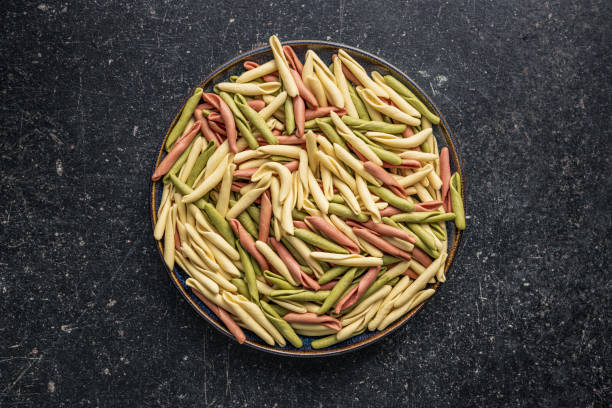 istock Fusilli pugliesi. Italian twisted pasta on plate. 1650155256