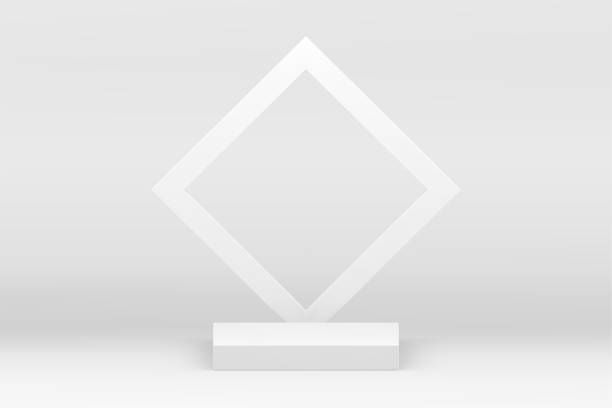 istock White 3d geometric podium squared pedestal mock up for cosmetic product show presentation vector 1650167918