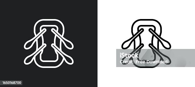 istock raft outline icon in white and black colors. raft flat vector icon from camping collection for web, mobile apps and ui. 1650168700