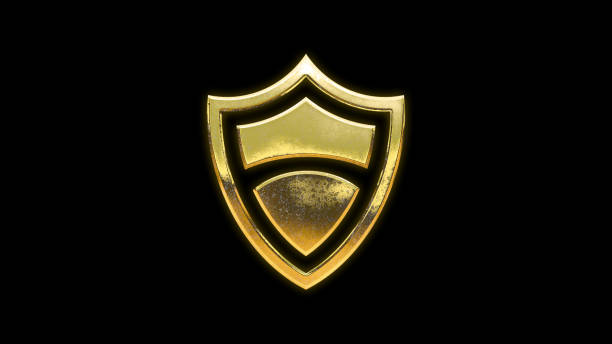 istock Shield shape symbol icon gold golden 1650172250