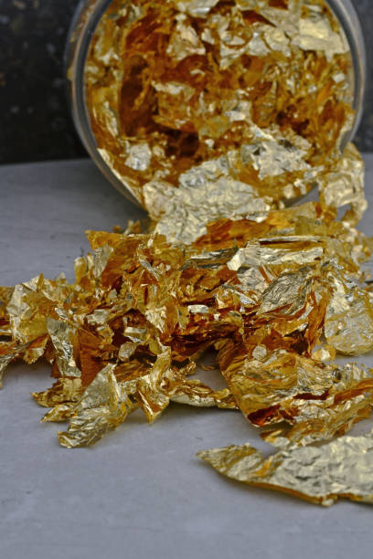istock gold leaf for nails in a jar 1650225448