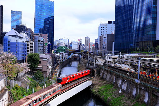 Ochanomizu Station (famous station for railway fans) in Chiyoda City, Tokyo, Japan