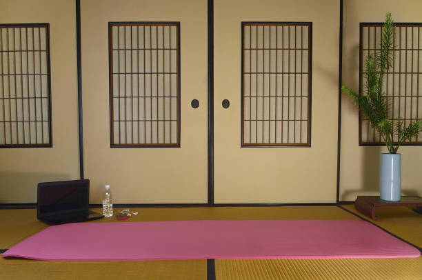 istock Yoga Studio in Japanese Traditonal Room 1650246262