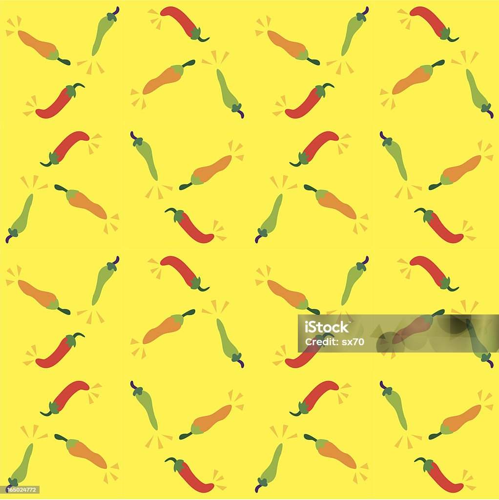 Seamless Pepper Wallpaper ( Vector) Seamless pop pepper background. Backgrounds stock vector