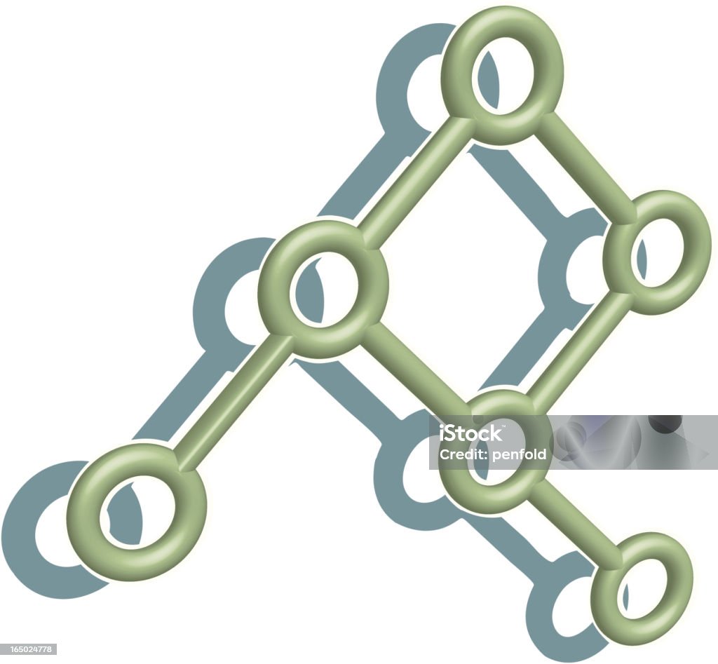 Molecola - arte vettoriale royalty-free di Biotecnologia