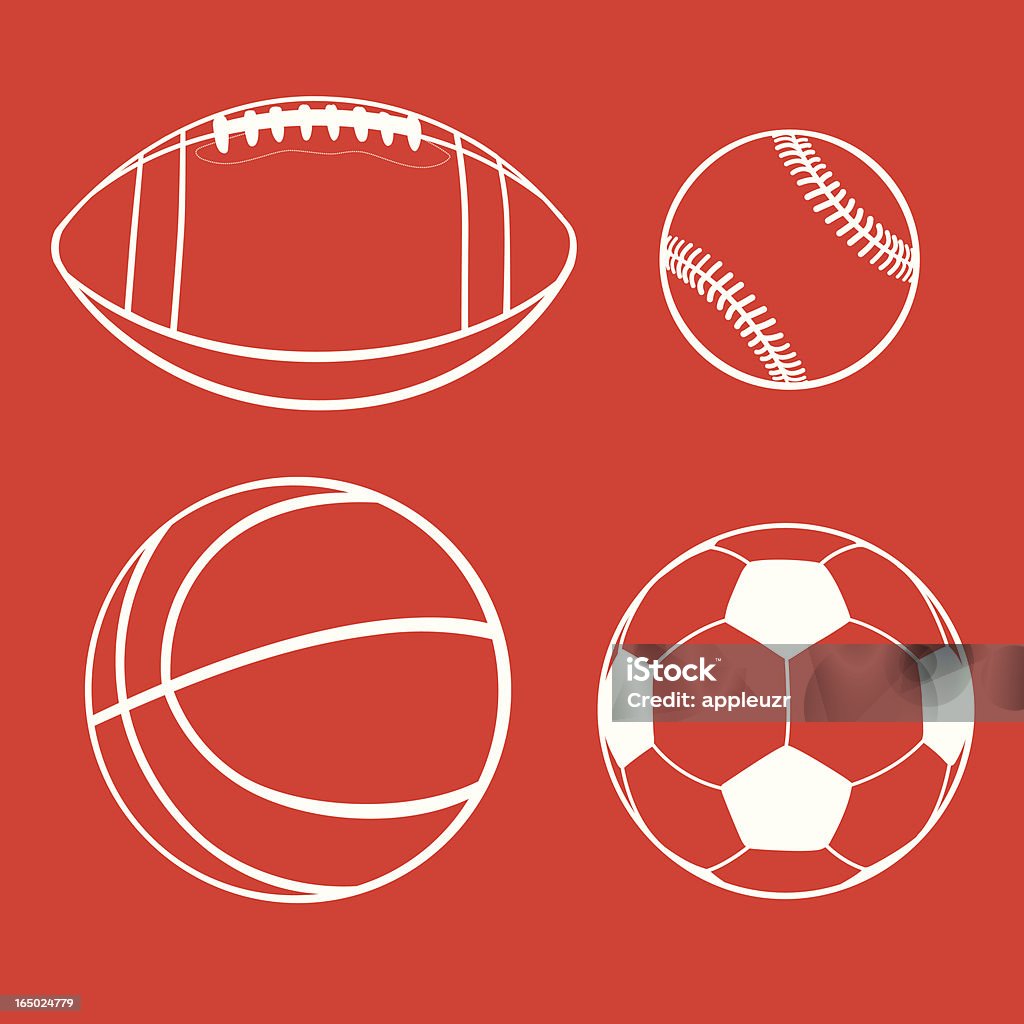 Sports Equipment (invertido - arte vectorial de Baloncesto libre de derechos