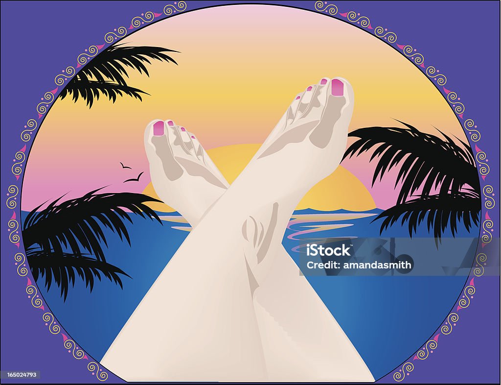 Kick'n dos & relaxant - clipart vectoriel de Arbre libre de droits