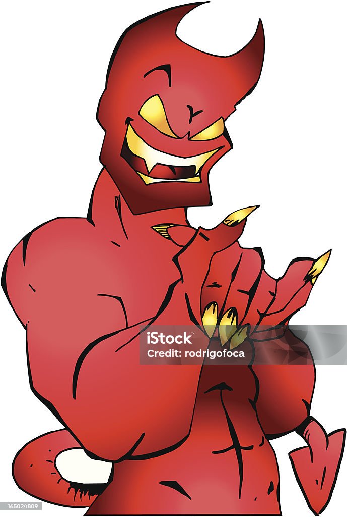 Evil Demon Vector Red Devil Evil Demon Vector Stock Illustration - Download Image Now ...