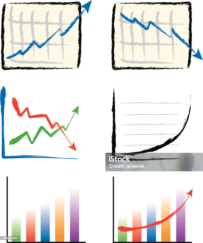 Negócios gráficos - Vetor de Aprimoramento royalty-free