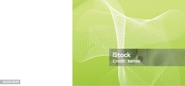 Sfondo Verde Linee Astratte - Immagini vettoriali stock e altre immagini di Arte - Arte, Arte, Cultura e Spettacolo, Astratto