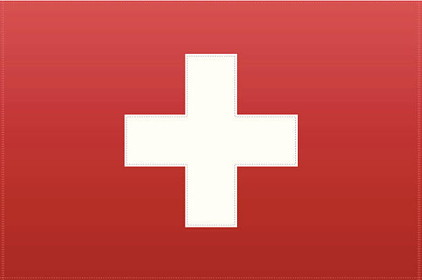 illustrations, cliparts, dessins animés et icônes de drapeau de la suisse (vecteur) 3:2 rapport s - stitchflag