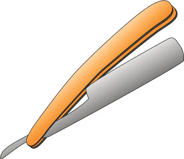 Vector illustration of razor blade