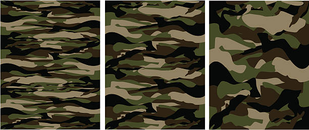 camouflage vector art illustration
