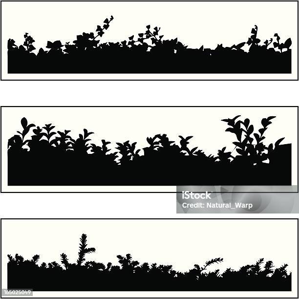 Ilustración de Planta Frontera 05 y más Vectores Libres de Derechos de Cima del árbol - Cima del árbol, Aire libre, Animal