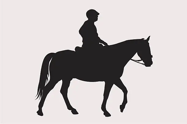 Vector illustration of Horse and Jockey ( Vector )