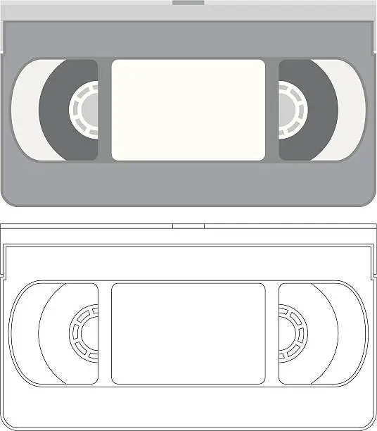 Vector illustration of vector - VHS video tape