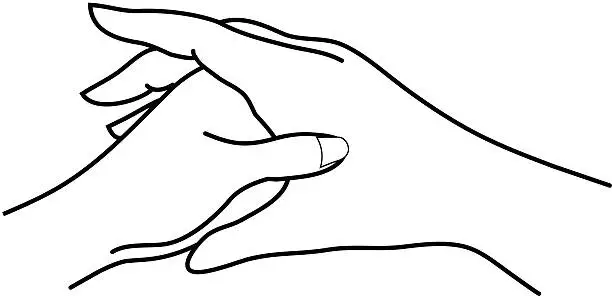 Vector illustration of hands