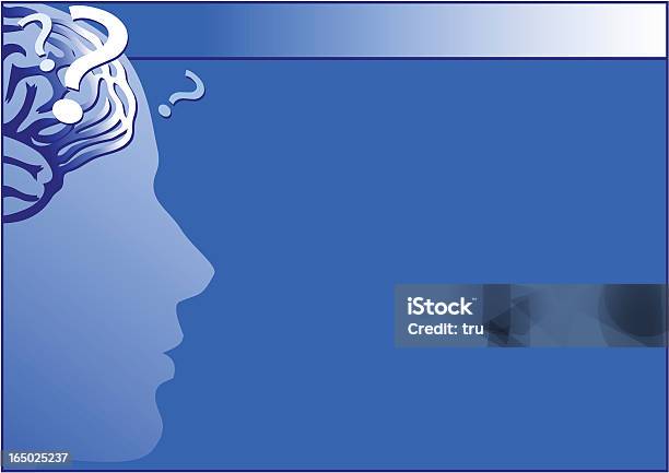 Ilustración de Cognitivo Diseño De Presentación y más Vectores Libres de Derechos de Azul - Azul, Cabeza humana, Cerebro humano