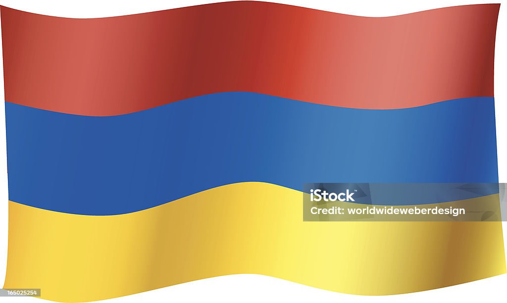 Bandeira da Arménia - Royalty-free Arménia - País arte vetorial